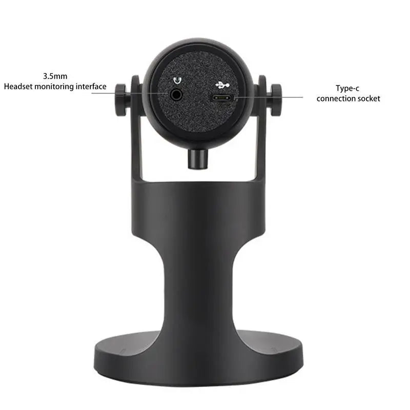 USB Condenser Mic, Quick Mute RGB Indicator Headphone Output