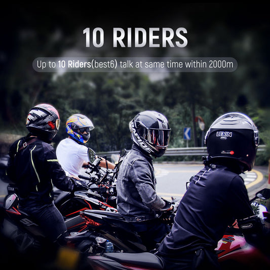 Bluetooth 5.0 Motorcycle Intercom Helmet Headsets Wireless Communication