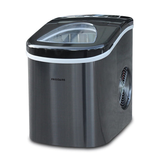 Frigidaire 26 lb. Countertop Ice Maker EFIC117-SS, Black Stainless Steel