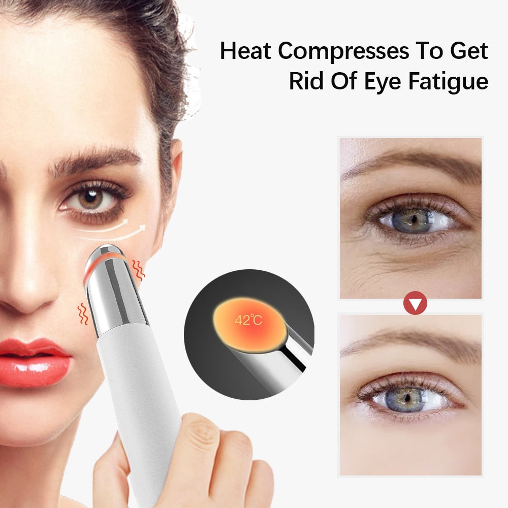 LED Photon Therapy Heated Eye Massage Device