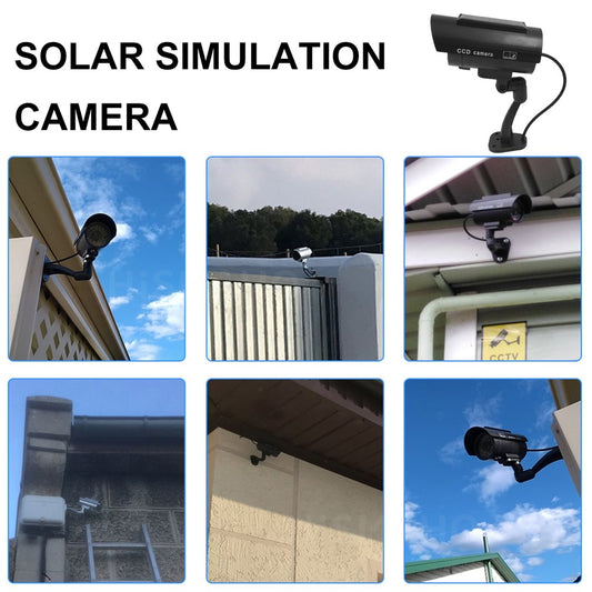 Outdoor Indoor Solar Power Fake Camera Bullet