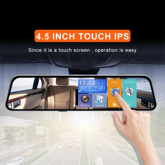 DVR Rearview Mirror Dual Lens Night Dash Cam