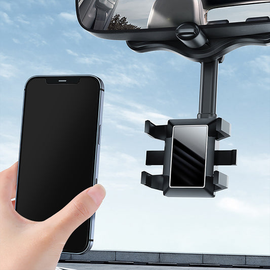 Universal 360 Rotatable Car Phone Holder Rearview Mirror Mount Stand